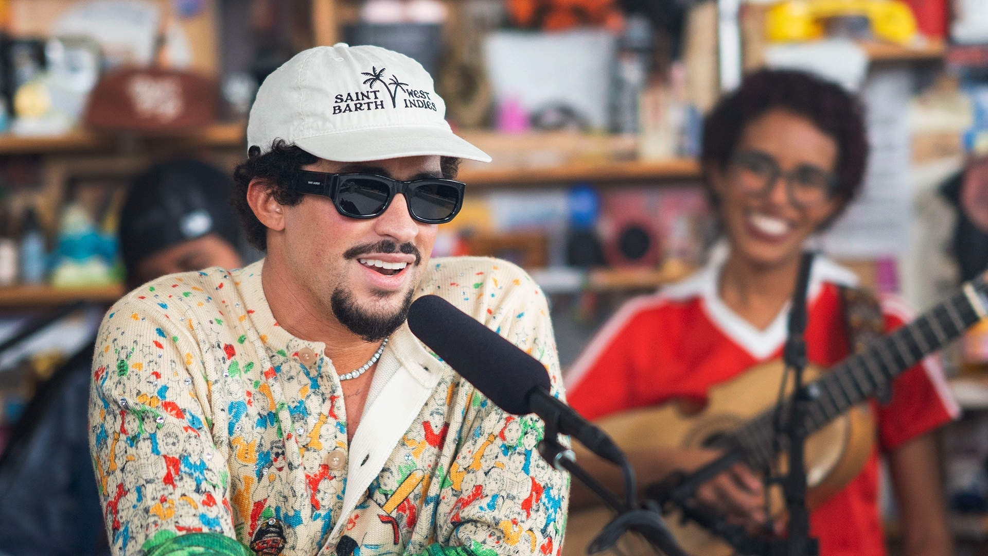 Bad Bunny in his Tiny Desk session